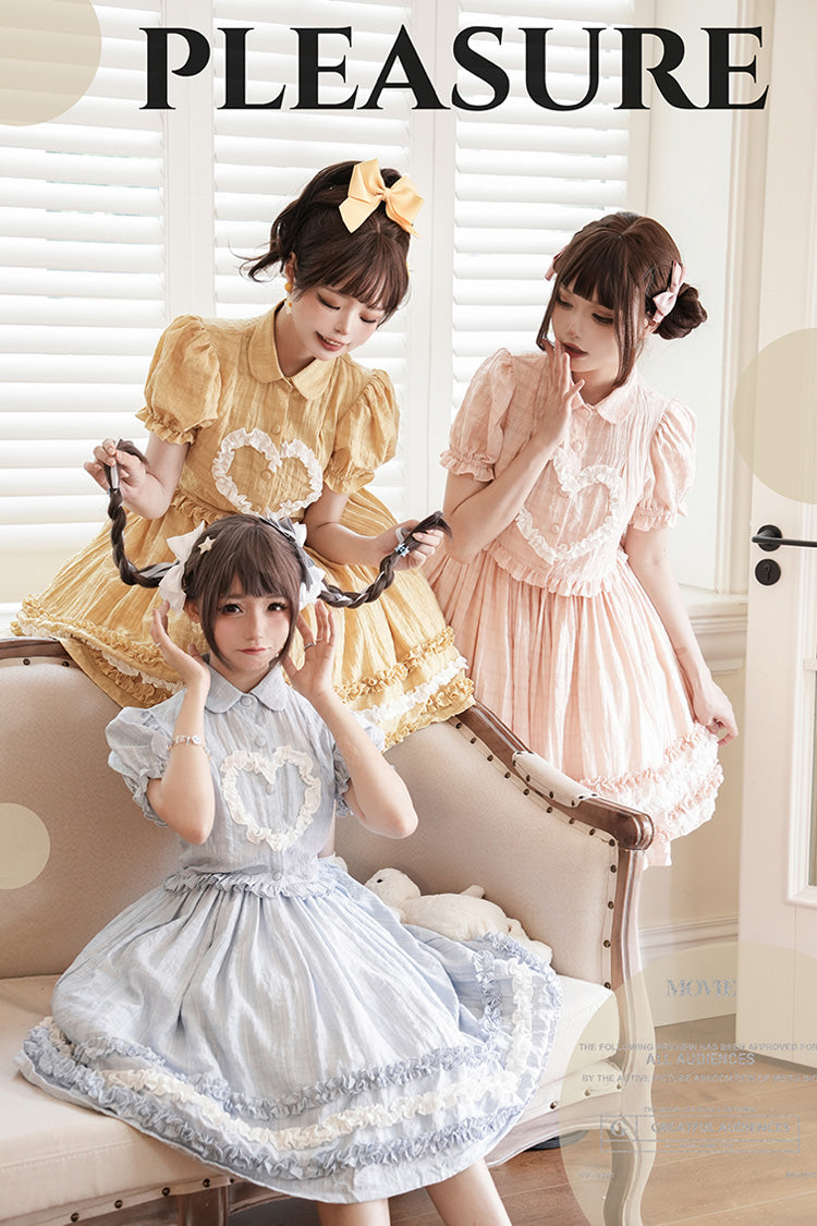 Buji Island Sleeveless Ruffle Bowknot Sweet Lolita Jsk Dress 4 Colors