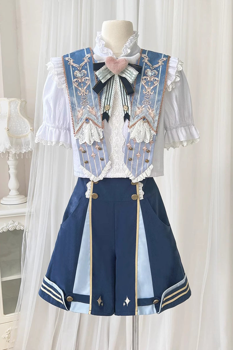 Blue Messenger of Heaven Ouji Prince Handsome Lolita Shorts