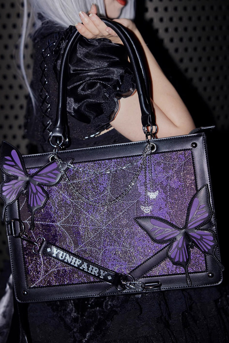 Maze Butterfly Print Gothic Lolita Shoulder Itabag 3 Colors