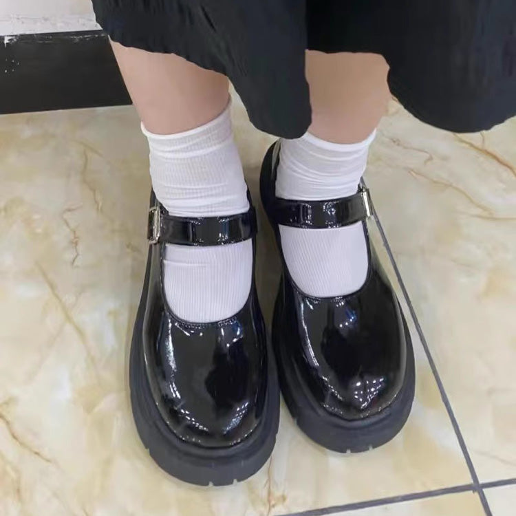 Black Mary Jane Ouji Plus Size Prince Lolita Shoes