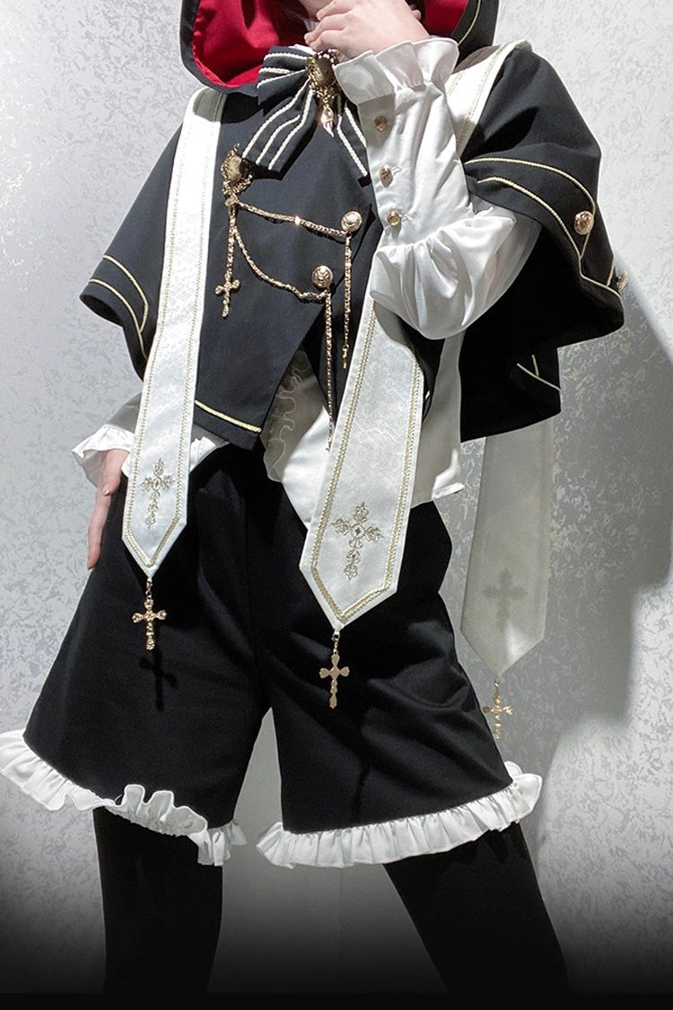 Black The Choir of The Church Ouji Fashion Gothic Prince Lolita Set (Older Brother Version)