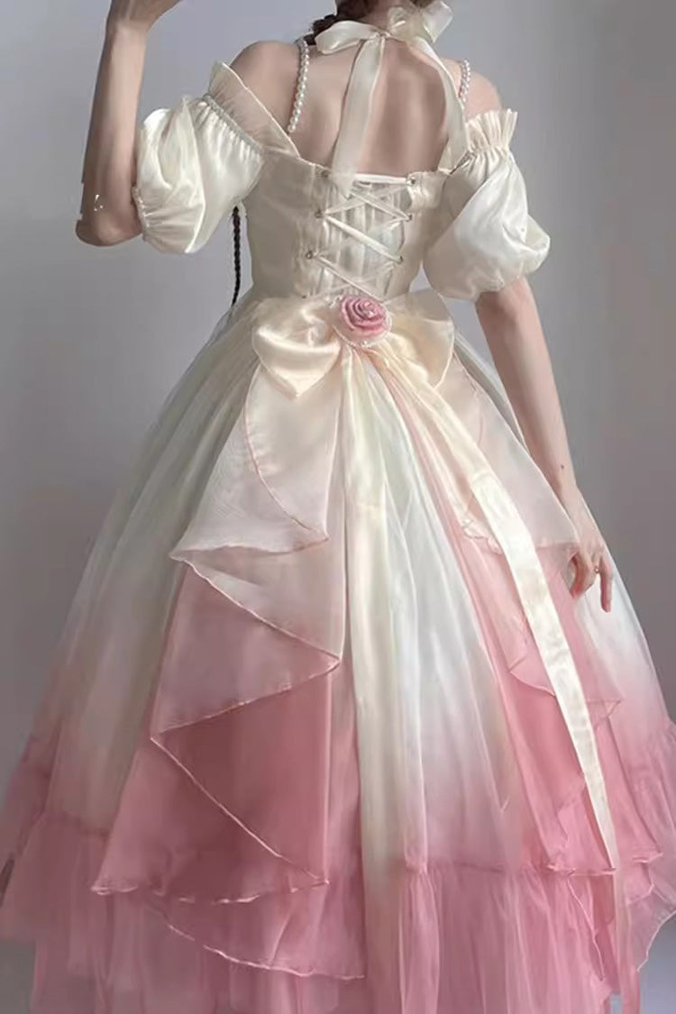 Multi-Color Bowknot Plus Size Elegant Princess Sweet Lolita Dress
