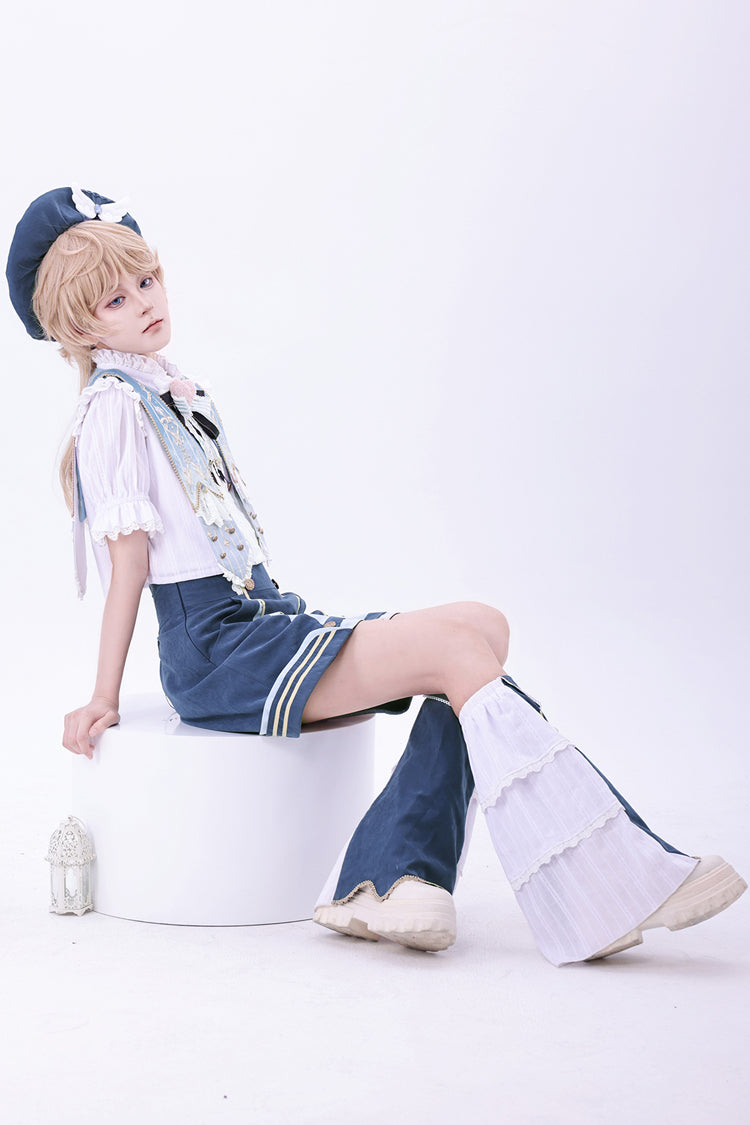 Blue Messenger of Heaven Ouji Prince Handsome Lolita Shorts