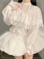 Classic Chinese Style Elegant Three Color Versatile Underwear Shawl for Spring and Autumn Blouse Shirt