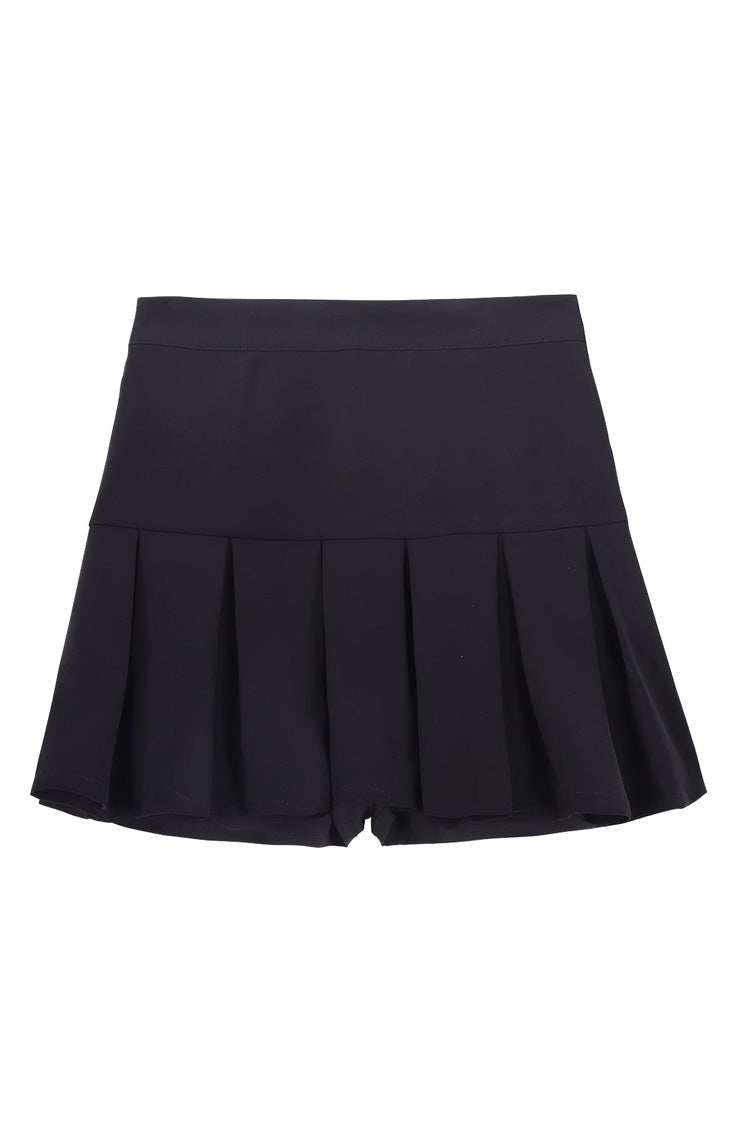 Black Broken Gemstones Ruffle Gothic Lolita Skirt