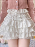 Lolita Petticoats Pink Japanese Warm Pumpkin Leggings Cake Versatile Shorts