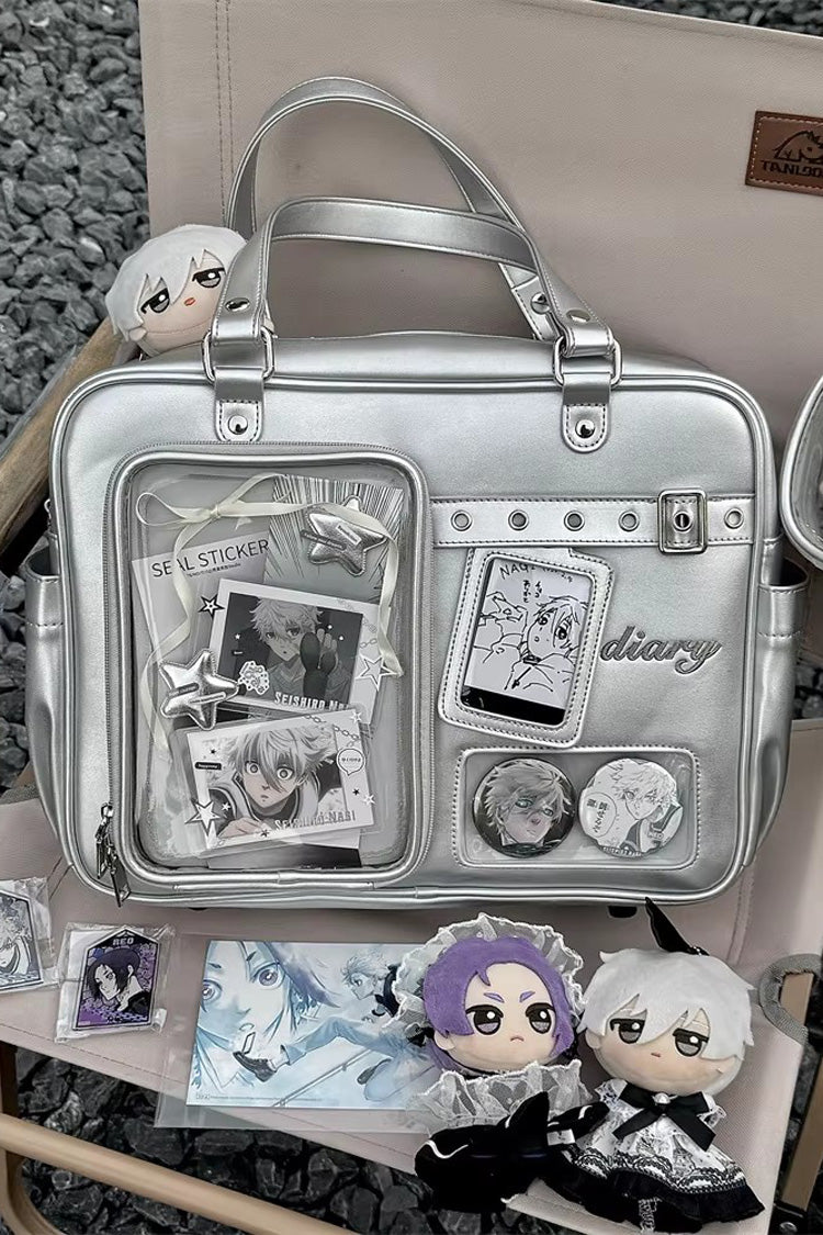 Classic Large Capacity Embroidered Crossbody Lolita Itabag 3 Colors