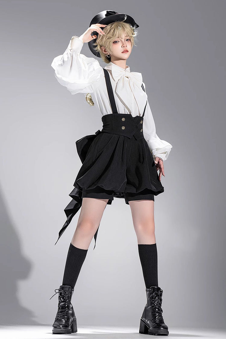White Long Sleeves Vintage Elegant Prince Ouji Fashion Lolita Blouse