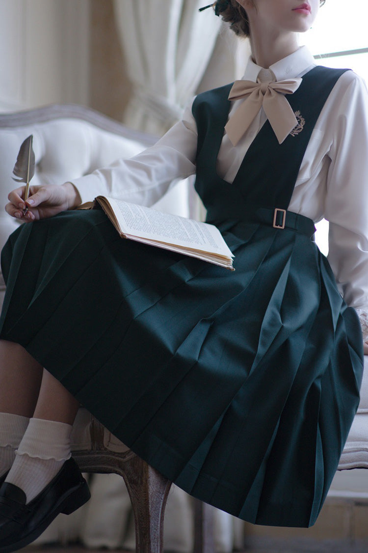 Green Artemis Sweet College Style Elegant Lolita Jumper Dress