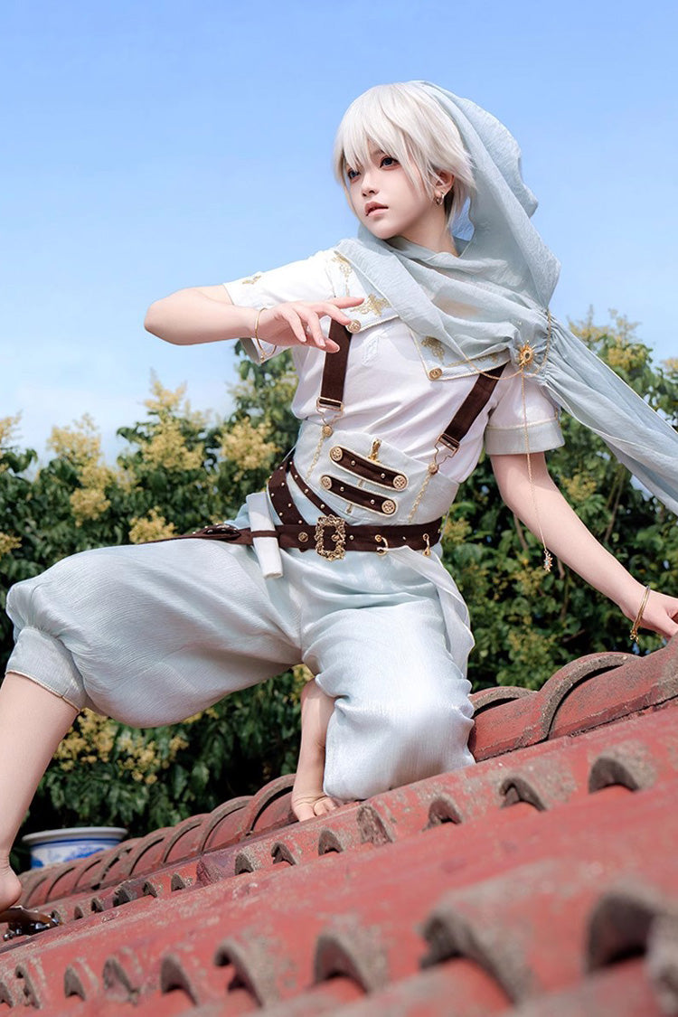 Galaxy Adventures Short Sleeves Elegant Prince Handsome Ouji Lolita Full Set