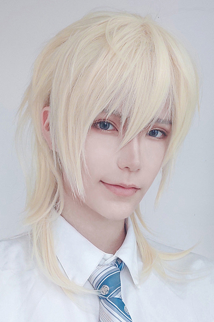 Fluffy Light Golden Ponytail Ouji Wig