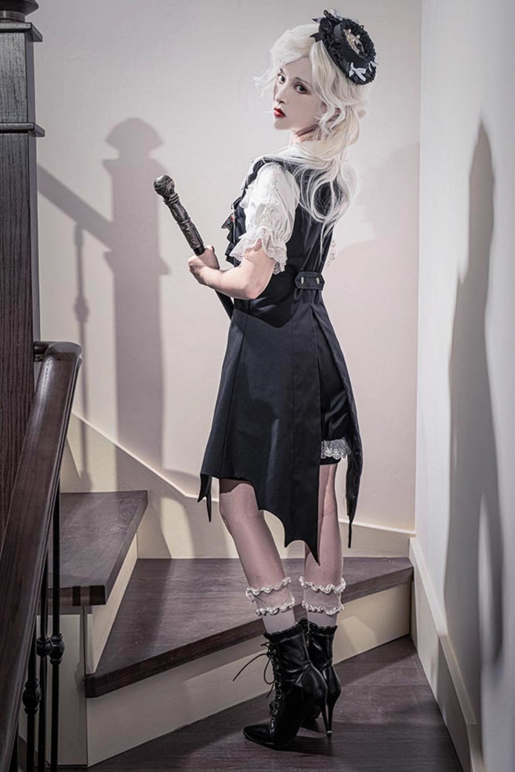 Black Night Rose Sleeveless Ouji Prince Handsome Lolita Vest