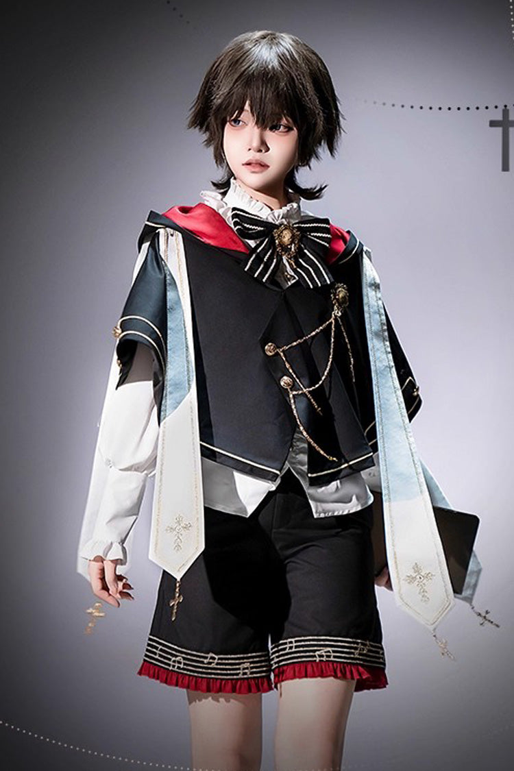 Black The Choir of The Church Ouji Fashion Gothic Prince Lolita Set (Older Brother Version)