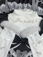 Autumn and Winter Lolita Long-sleeved Turtleneck Inner Soft Bottoming Shirt Sweetheart Top Blouse