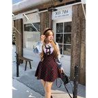 Classic Lolita Red Autumn and Winter Plus Size Long-sleeved 3XL Lolita Dress