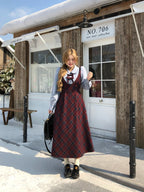 Classic Lolita Red Autumn and Winter Plus Size Long-sleeved 3XL Lolita Dress