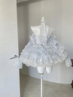 Baby Blue Lolita Outfit Princess Dress Ballet Style Fairy Wedding Dresses Ball Gown Prom Dresses