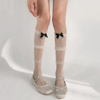 Ballet Style Lace Calf Socks Sweet Lolita Accessories Bow Lolita Stockings Lolita Accessories