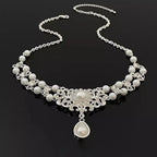 Baroque White Floral Pearl Choker Lolita Elegant Necklace Wedding