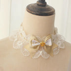 Lolita Necklace Black Court Vintage Gorgeous Lace Bow Decorative Lolita Accessories