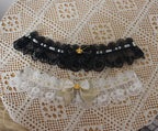 Lolita Necklace Black Court Vintage Gorgeous Lace Bow Decorative Lolita Accessories