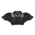 Black Gothic Lolita JSK OP Dress Lace Cake Skirt Dress