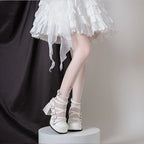 Lolita Shoes Black Punk Goth High Heels Marie Jean Sweet Cool Style