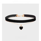 Black Velvet Collar Women's Neckband Clavicle Chain Necklace Lolita Neck Accessories Neck Ring