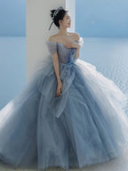 Hime Lolita Blue Evening Light Luxury High-end French Casual Light Lolita