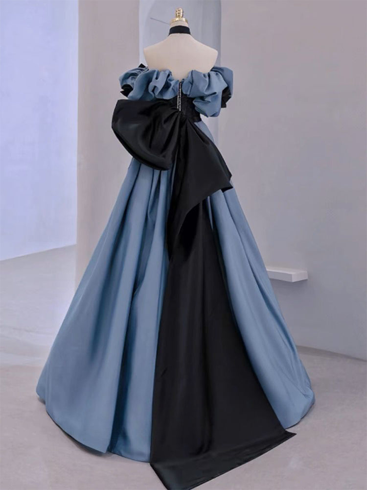 Classic Lolita High-end Blue Evening French Light Luxury Birthday Princess Performance Premium Dress