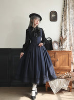 British Style Classic Lolita Skirt Striped Plaid Elegant SK Multi color Gray Blue Long Skirt Lolita Dresses