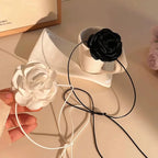 Camellia Necklace Elegant Lolita Accessory Bridal Choker Fairy Tie