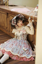Candy Sweetheart Cute Lolita Pink Dress JSK Layer Cake Skirt