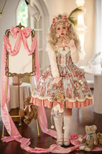Candy Sweetheart Cute Lolita Pink Dress JSK Layer Cake Skirt