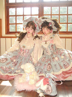 Candy Sweetheart Cute Lolita Pink Dress JSK Layer Cake Skirt