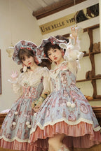 Candy Sweetheart Cute Lolita Pink Dress JSK Layer Cake Skirt
