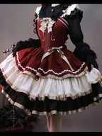 Cello Vintage Elegant 3 Tiered Classic Lolita Jumper Skirt  Princess Dress