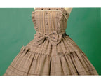 Chocolate Brown Classic Lolita JSK Dress Set Plus Size 3XL Lolita Dress  Jumper Skirt