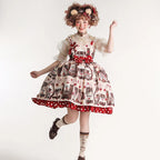 Chocolate Coffee Lolita Cute Daily Dress Sweet Dress