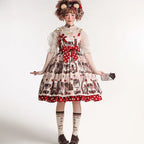 Chocolate Coffee Lolita Cute Daily Dress Sweet Dress