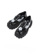Lolita Shoes Chunky SquareToe Platform Loafers Original Design Niche Minimalist Mary Jane Shoes for Women