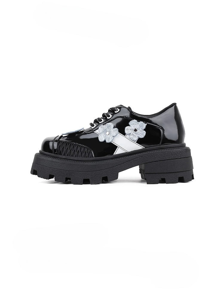 Lolita Shoes Chunky SquareToe Platform Loafers Original Design Niche Minimalist Mary Jane Shoes for Women