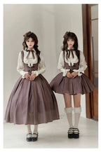 Classic British Style Striped Suit Lolita Vintage Elegant Shorts Set Dress