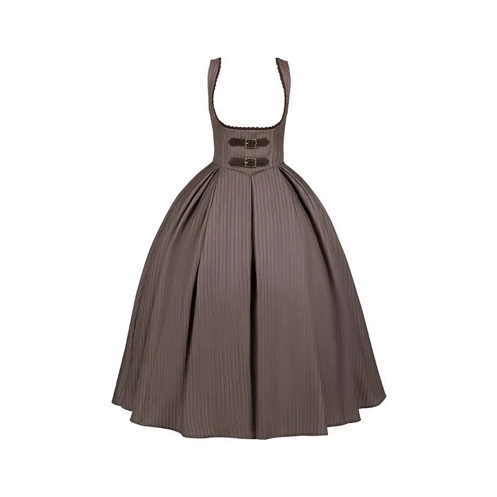 Classic British Style Striped Suit Lolita Vintage Elegant Shorts Set Dress