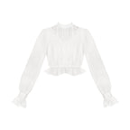 Classic Chinese Style Elegant Three Color Versatile Underwear Shawl for Spring and Autumn Blouse Shirt