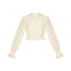 Classic Chinese Style Elegant Three Color Versatile Underwear Shawl for Spring and Autumn Blouse Shirt