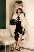 Classic Daughter Jsk Suspender Skirt Lolita Spring and Autumn Fishtail Skirt Dress Coat