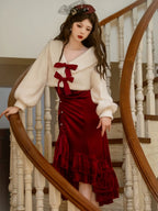 Classic Daughter Jsk Suspender Skirt Lolita Spring and Autumn Fishtail Skirt Dress Coat