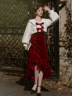 Classic Daughter Jsk Suspender Skirt Lolita Spring and Autumn Fishtail Skirt Dress Coat