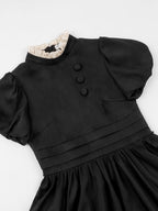 Classic Elegant Black Short Sleeve Dress Bow Lolita Dress